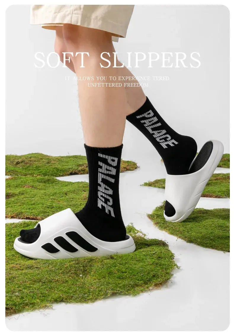 New Men Slippers Slides with a Sense High Aesthetic Value External Wear Anti Slip Thick Bottom, Beach Cool Slippers for Men SHOPEZRA L.L.C.
