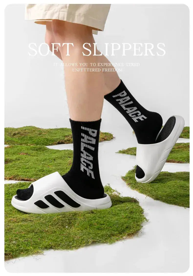 New Men Slippers Slides with a Sense High Aesthetic Value External Wear Anti Slip Thick Bottom, Beach Cool Slippers for Men by Dropshipman