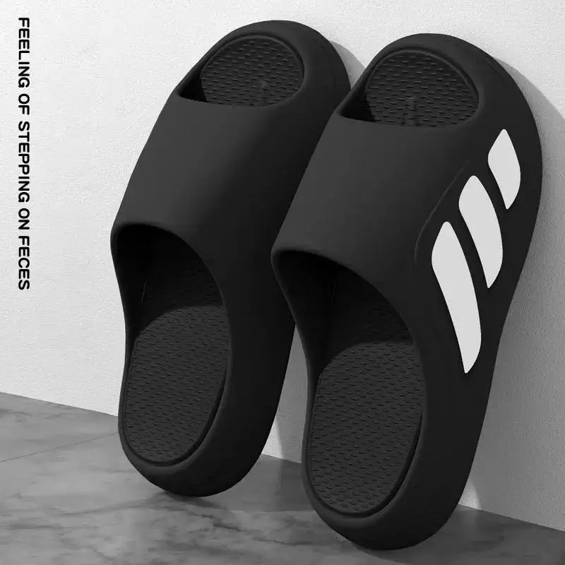 New Men Slippers Slides with a Sense High Aesthetic Value External Wear Anti Slip Thick Bottom, Beach Cool Slippers for Men by Dropshipman