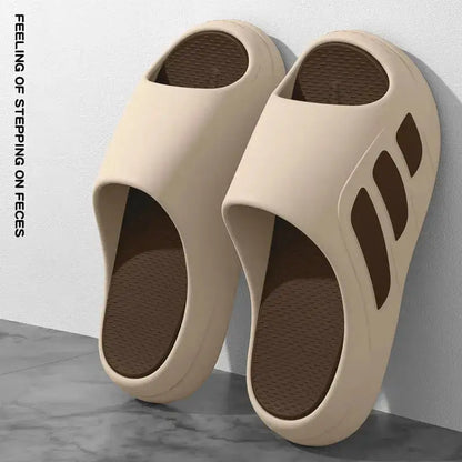 New Men Slippers Slides with a Sense High Aesthetic Value External Wear Anti Slip Thick Bottom, Beach Cool Slippers for Men by Dropshipman