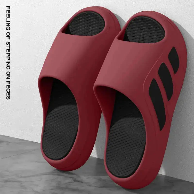 New Men Slippers Slides with a Sense High Aesthetic Value External Wear Anti Slip Thick Bottom, Beach Cool Slippers for Men by Dropshipman