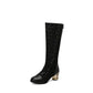 Spring and Autumn New Style Fashion square Heel Mesh Hollow Women&