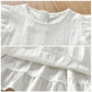 Girls Baby Dress Pure Cotton White Dress Summer Dress New Little Girl Sleeveless Thin Dress Children&