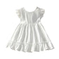 Girls Baby Dress Pure Cotton White Dress Summer Dress New Little Girl Sleeveless Thin Dress Children&