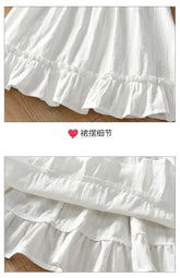 Girls Baby Dress Pure Cotton White Dress Summer Dress New Little Girl Sleeveless Thin Dress Children&