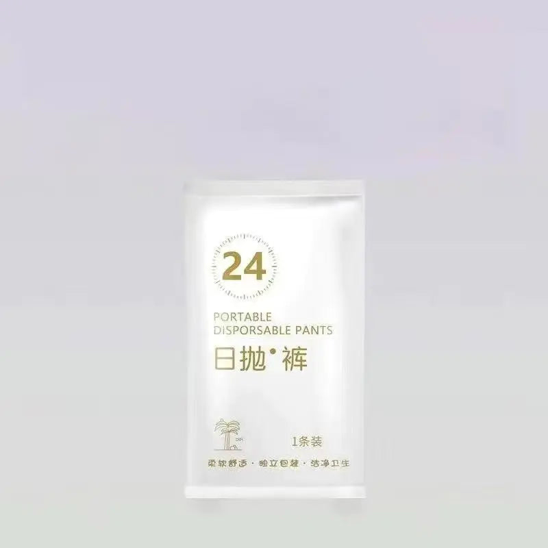 White disposable women's cotton underwear pack, breathable, sterile, comfortable maternity and travel shorts by SHOPEZRA L.L.C.