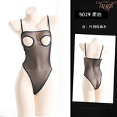 Factory direct sexy underwear sexy suit condole strap mesh sexy perspective Dew tight open file jumpsuit SHOPEZRA L.L.C.