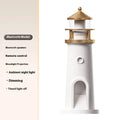 Lighthouse moonlight night lamp with remote control, Bluetooth speaker, and ambient light features for a calming atmosphere.