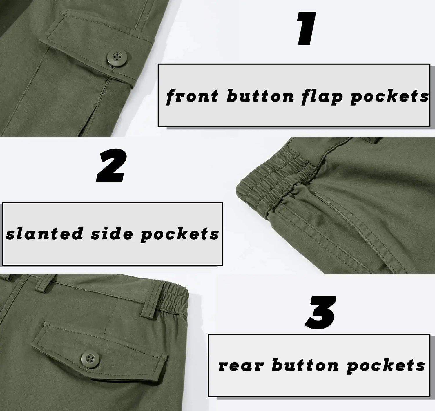 TACVASEN Summer Breathable Cotton Cargo Shorts Mens Casual Multi-pockets Twill Work Shorts Hiking Camping Short Pants Outdoor SHOPEZRA L.L.C.