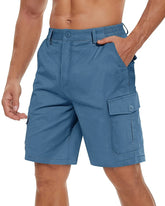 TACVASEN Summer Breathable Cotton Cargo Shorts Mens Casual Multi-pockets Twill Work Shorts Hiking Camping Short Pants Outdoor SHOPEZRA L.L.C.