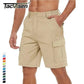 TACVASEN Summer Breathable Cotton Cargo Shorts Mens Casual Multi-pockets Twill Work Shorts Hiking Camping Short Pants Outdoor SHOPEZRA L.L.C.