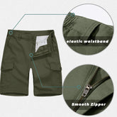 TACVASEN Summer Breathable Cotton Cargo Shorts Mens Casual Multi-pockets Twill Work Shorts Hiking Camping Short Pants Outdoor SHOPEZRA L.L.C.