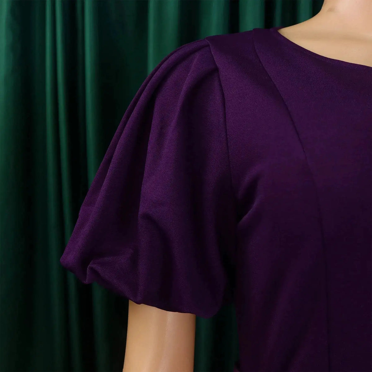 Elegant Office Dress for Women Professional O Neck Short Sleeve Belt Waisted A Line Mid Calf Formal Business Work Dress Midi New by Dropshipman