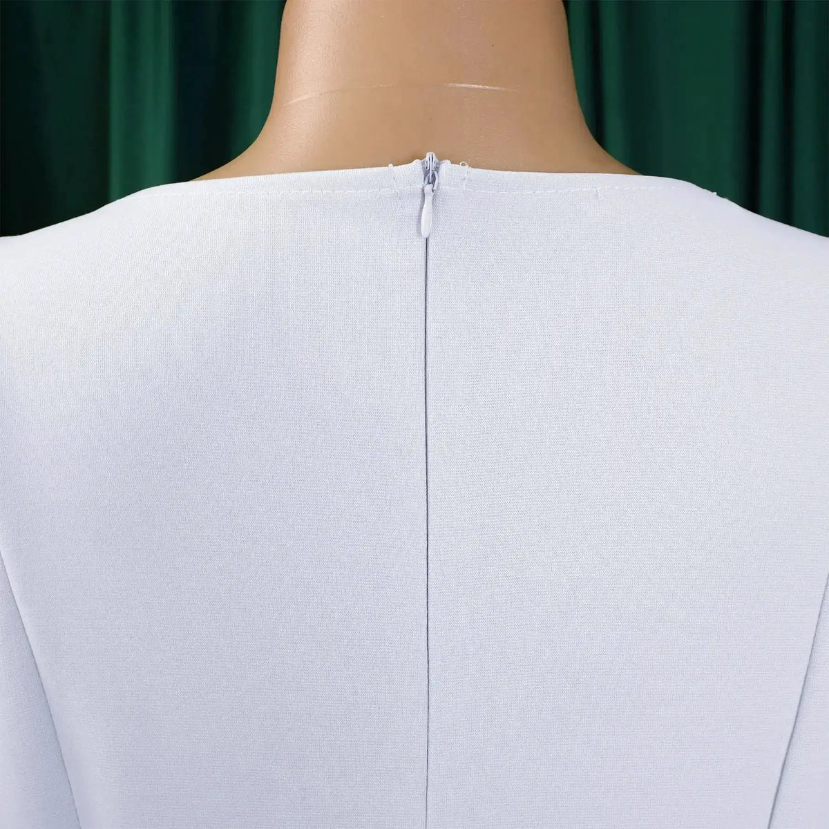 Elegant Office Dress for Women Professional O Neck Short Sleeve Belt Waisted A Line Mid Calf Formal Business Work Dress Midi New by Dropshipman