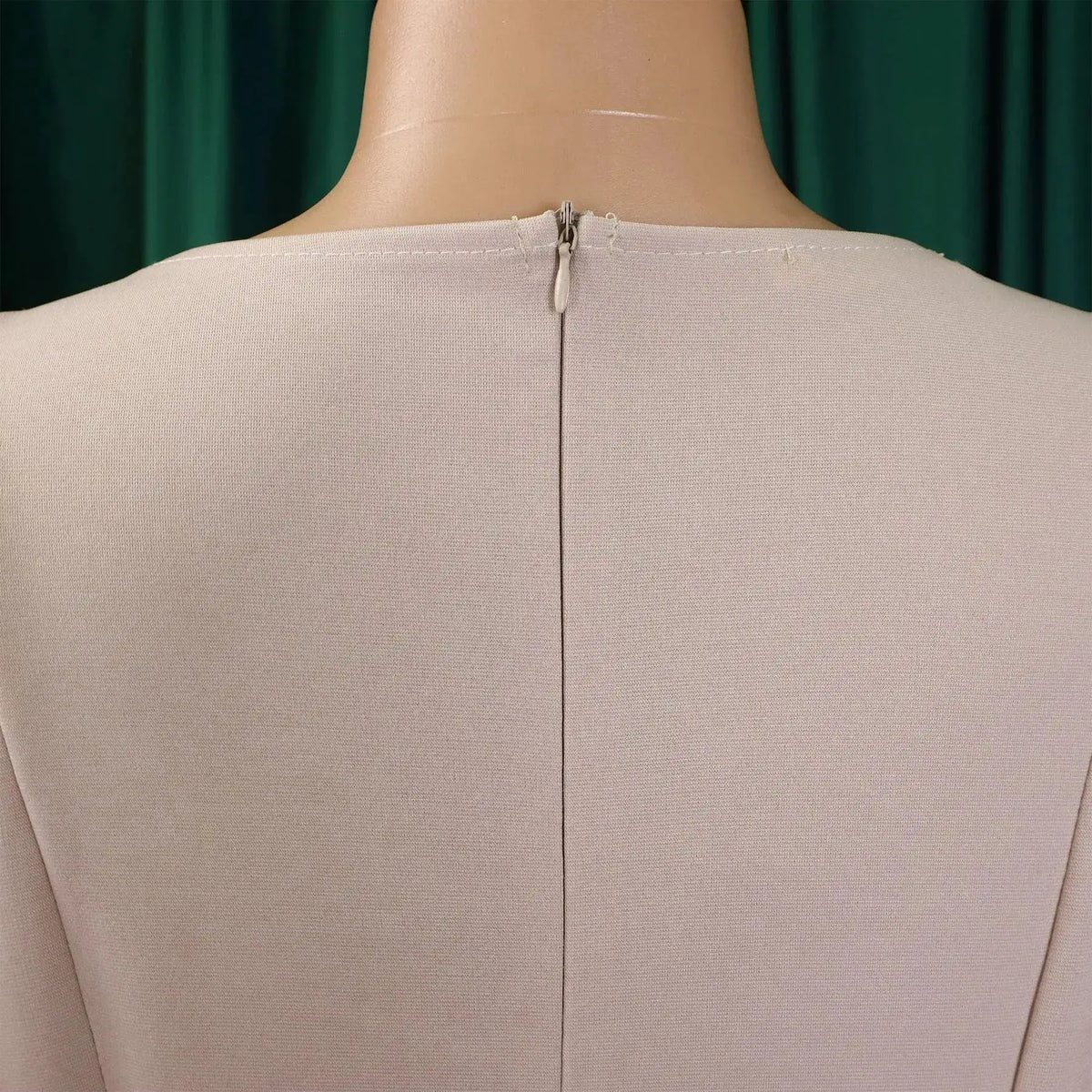Elegant Office Dress for Women Professional O Neck Short Sleeve Belt Waisted A Line Mid Calf Formal Business Work Dress Midi New by Dropshipman