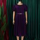Elegant Office Dress for Women Professional O Neck Short Sleeve Belt Waisted A Line Mid Calf Formal Business Work Dress Midi New SHOPEZRA L.L.C.