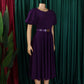 Elegant Office Dress for Women Professional O Neck Short Sleeve Belt Waisted A Line Mid Calf Formal Business Work Dress Midi New SHOPEZRA L.L.C.