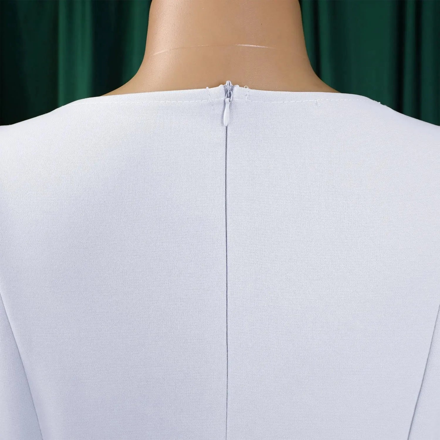 Elegant Office Dress for Women Professional O Neck Short Sleeve Belt Waisted A Line Mid Calf Formal Business Work Dress Midi New SHOPEZRA L.L.C.