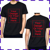 Customized Tee Shirt Your Text Here Premium Cotton Comfortable Men Tshirt Bigger Size O Neck Fashion Perfect Gift summer tees SHOPEZRA L.L.C.