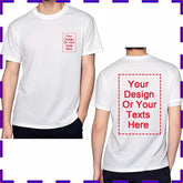Customized Tee Shirt Your Text Here Premium Cotton Comfortable Men Tshirt Bigger Size O Neck Fashion Perfect Gift summer tees SHOPEZRA L.L.C.