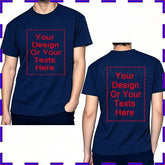 Customized Tee Shirt Your Text Here Premium Cotton Comfortable Men Tshirt Bigger Size O Neck Fashion Perfect Gift summer tees SHOPEZRA L.L.C.