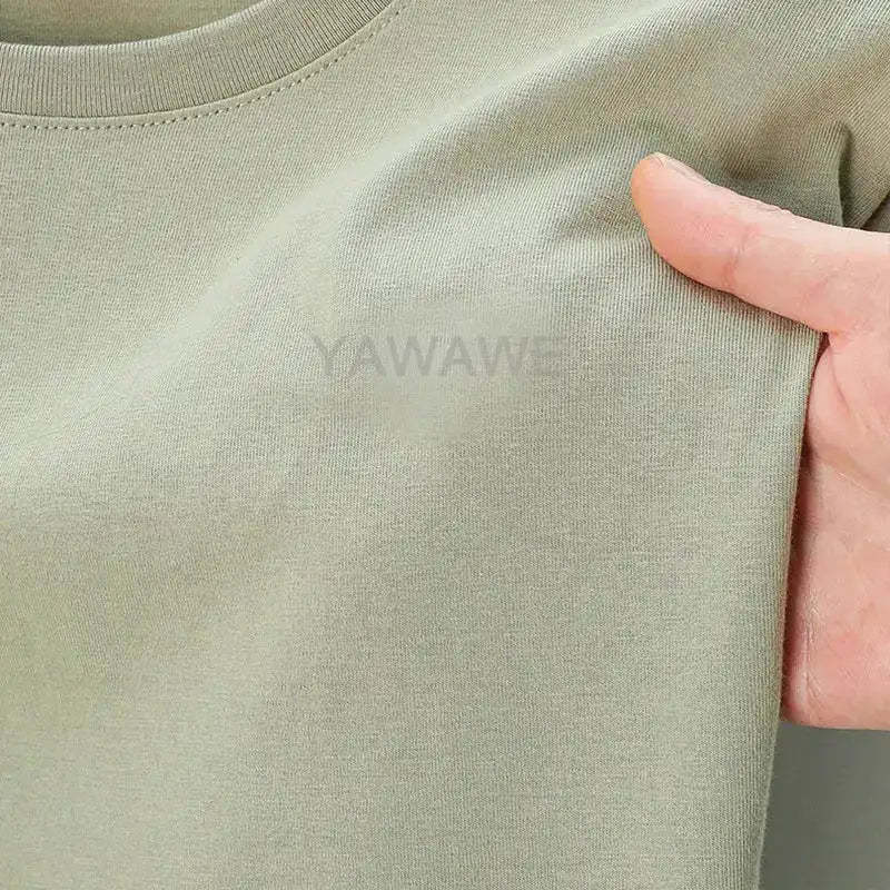 Customized Tee Shirt Your Text Here Premium Cotton Comfortable Men Tshirt Bigger Size O Neck Fashion Perfect Gift summer tees by Dropshipman