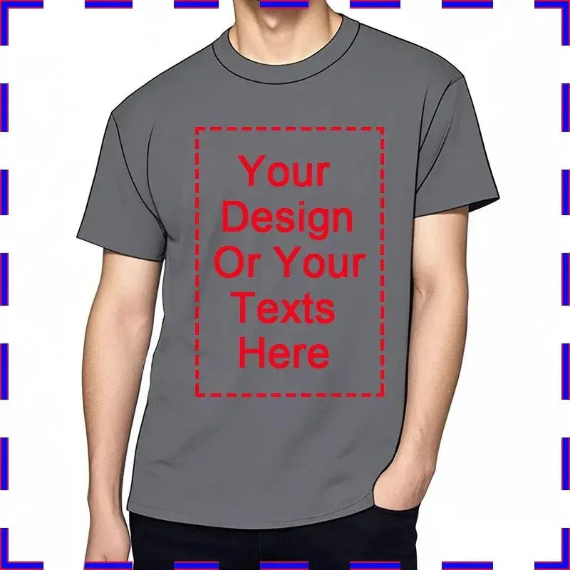 White men's customized T-shirt by SHOPEZRA L.L.C. with O neck, premium cotton, front and back views, in 5XL size, summer fashion.