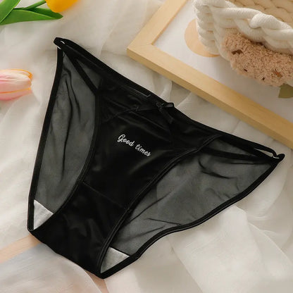 Summer Thin Mesh Satin High Elastic Women&