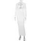 Elegant Evening Dress Dresses For Woman Party Wedding Vestido Lady Temperament Simple Style Long Sleeves Solid Color Package Hip SHOPEZRA L.L.C.
