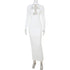 Elegant Evening Dress Dresses For Woman Party Wedding Vestido Lady Temperament Simple Style Long Sleeves Solid Color Package Hip SHOPEZRA L.L.C.