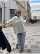 Y2k Style White Oversized T Shirt Women Fashion Backless Heart Cutout Red Trim Half Sleeve Tops Summer Casual Streetwear Outfits SHOPEZRA L.L.C.