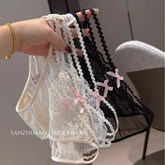 Cross Hollow Bow Sexy Lace Young Women&