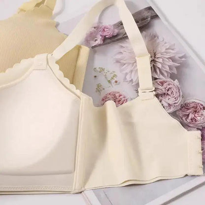 Seamless Underwear for Women with Small Breasts, Push-Up, No Rims, Comfortable, Skin-Friendly, Breast-Retracting, Anti-Sagging Girl&