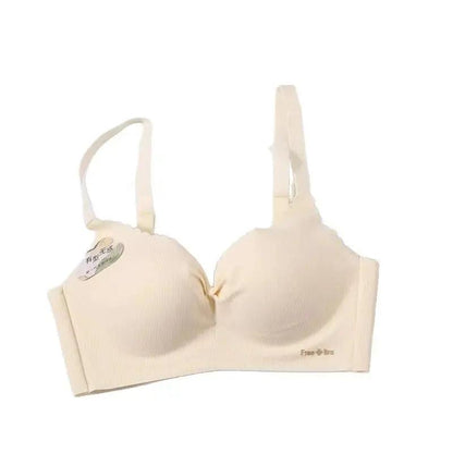 Seamless Underwear for Women with Small Breasts, Push-Up, No Rims, Comfortable, Skin-Friendly, Breast-Retracting, Anti-Sagging Girl&