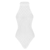 Sexy Body suit  for Womens One-piece Swimsuit Open Crotch Black See Through Bodysuit High Cut Sleeveless Leotard Sexy Catsuit SHOPEZRA L.L.C.
