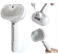 pet hair spray brush for grooming with spray feature, designed for easy shedding hair removal, colored white.