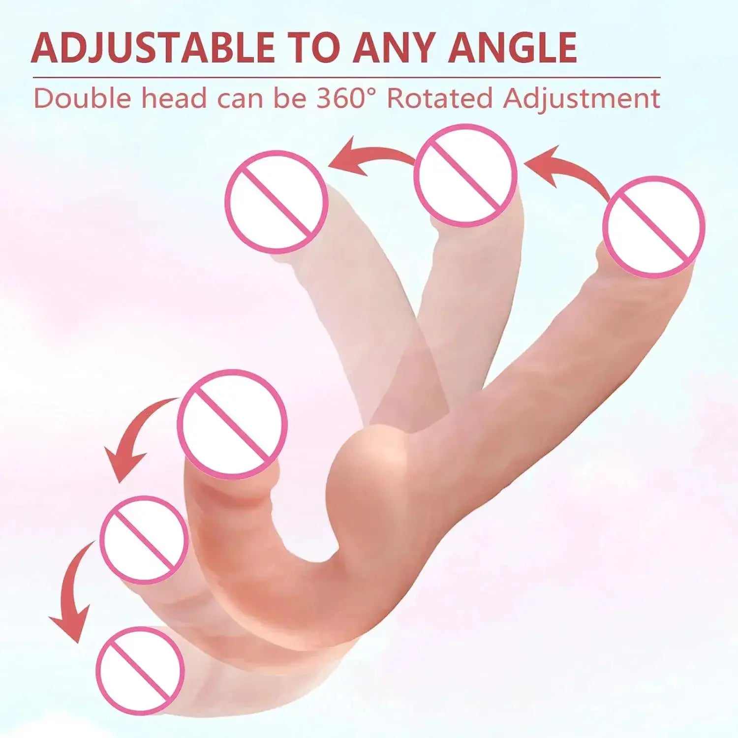 Realistic Dildo Double-Ended Dildos For Lesbian Nipple G Spot Sucking Blowjob Clitoris Anal Dildos Adult Sex Toys For Women 18 by Dropshipman