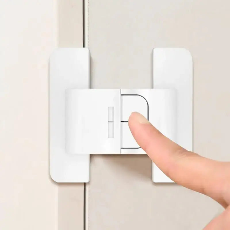 Refrigerator Locks Refrigerator Child Lock Self-Adhesive Fridge Closer Fixed Buckle for Glass Metal Protection Kids Adults Home SHOPEZRA L.L.C.
