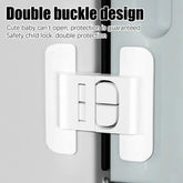 Refrigerator Locks Refrigerator Child Lock Self-Adhesive Fridge Closer Fixed Buckle for Glass Metal Protection Kids Adults Home SHOPEZRA L.L.C.