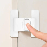 Refrigerator Locks Refrigerator Child Lock Self-Adhesive Fridge Closer Fixed Buckle for Glass Metal Protection Kids Adults Home SHOPEZRA L.L.C.