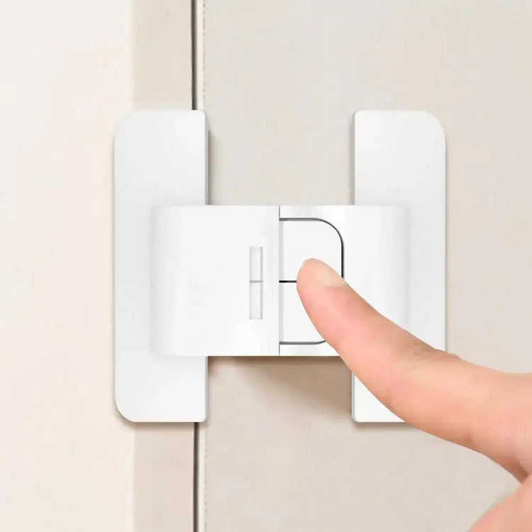 Refrigerator Locks Refrigerator Child Lock Self-Adhesive Fridge Closer Fixed Buckle for Glass Metal Protection Kids Adults Home SHOPEZRA L.L.C.