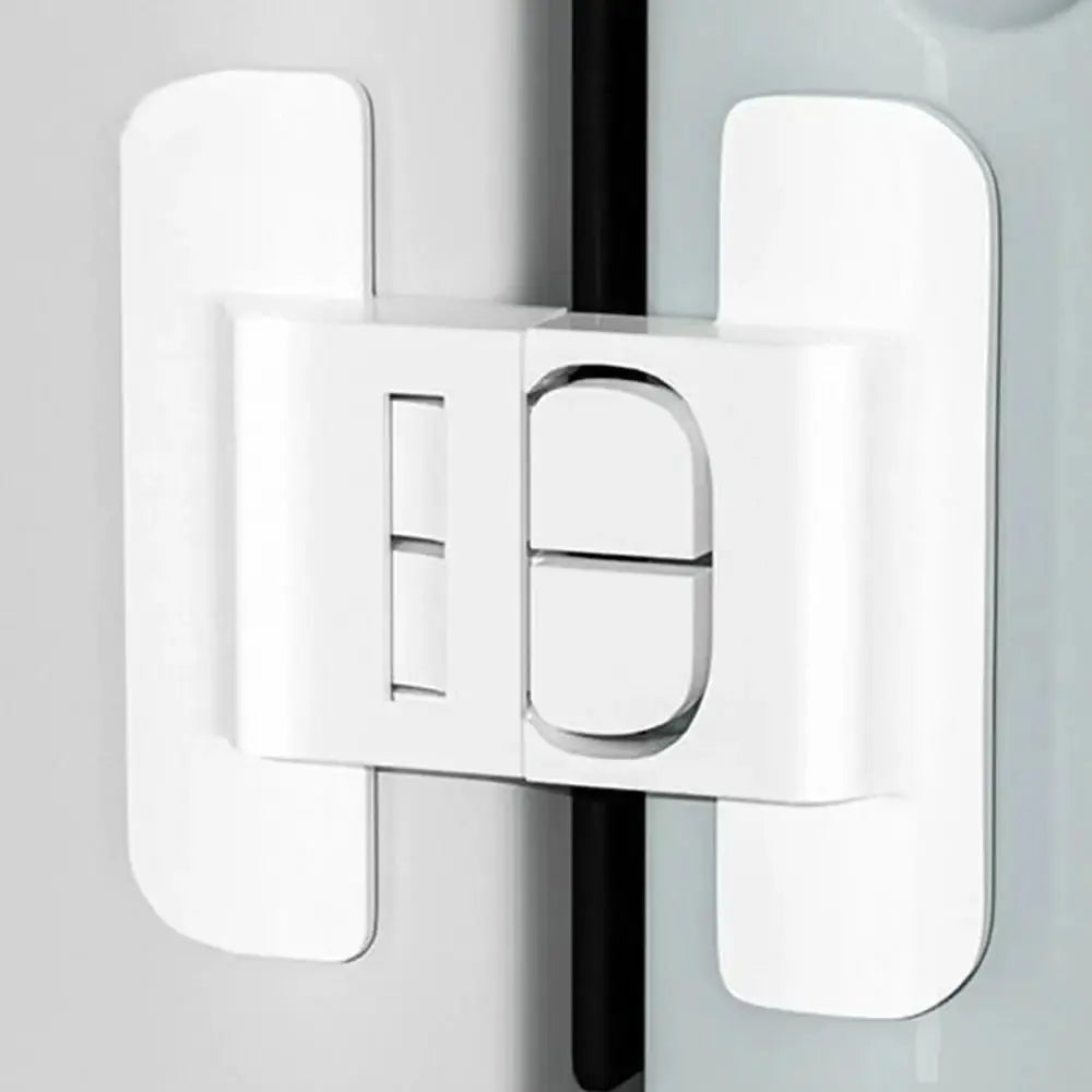 Refrigerator Locks Refrigerator Child Lock Self-Adhesive Fridge Closer Fixed Buckle for Glass Metal Protection Kids Adults Home SHOPEZRA L.L.C.