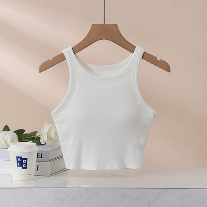Schöne Rückenunterwäsche, Sommer, neuer Stil, Sport, Yoga, Sling-Top, I-förmige Weste mit Brustpolster, damenfreier Unterwäsche, äußere Trägerweste