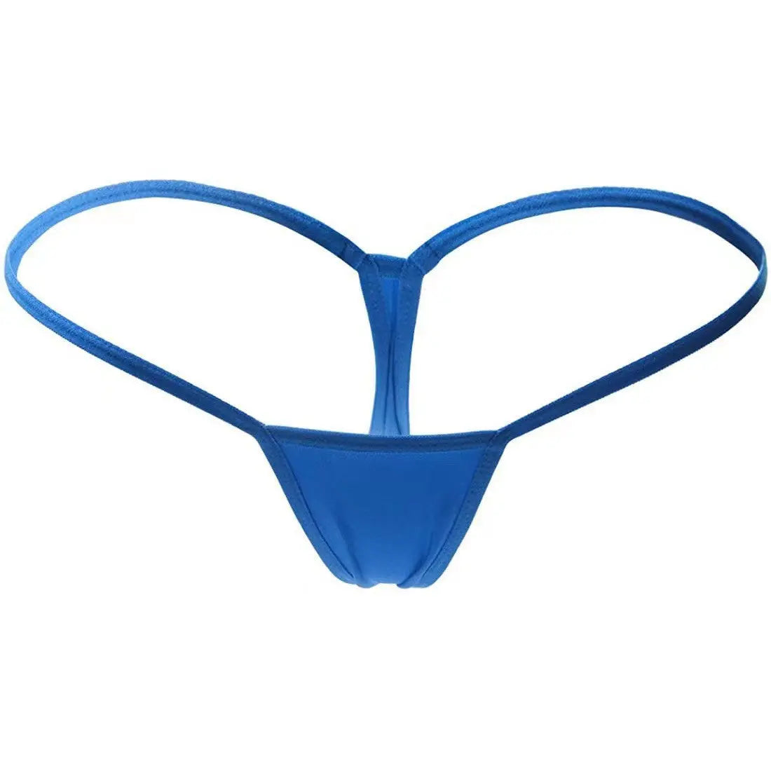 White mini bikini bottom by SHOPEZRA L.L.C., comfortable thin band fitness underwear for girls, simple and minimalist thong design.