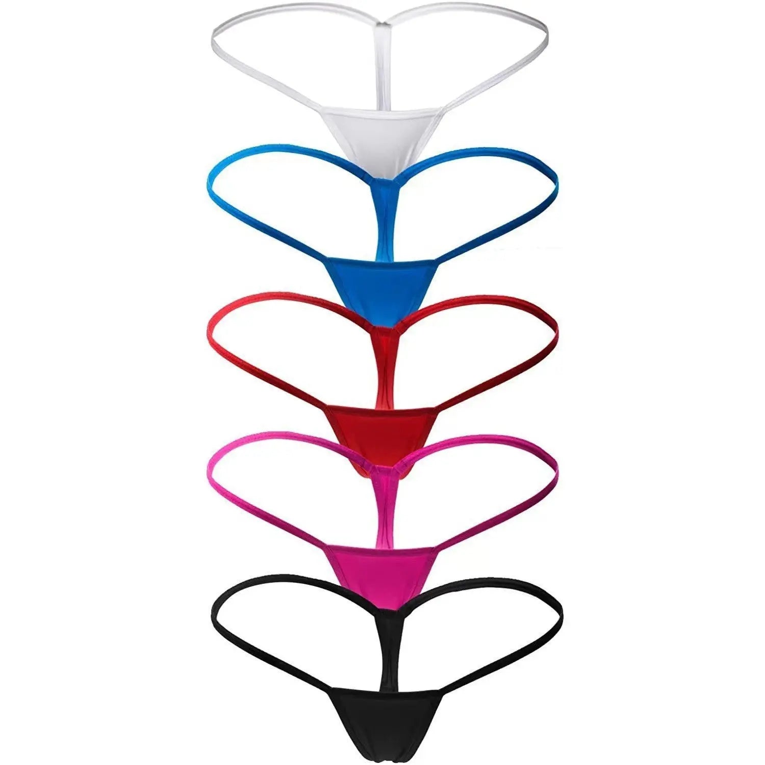 White mini bikini bottom by Shopezra L.L.C., comfortable thin band fitness underwear, girls thong, suitable for cross-border e-commerce.