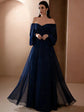 Dresses For Woman Elegant vestidos Solid Color Slim Robe Evening Dress Sexy One Line Neck Simple Style Long Sleeves Simple Style SHOPEZRA L.L.C.