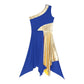 Women Church Choir Worship Praise Dress Modern Lyrical Dance Performance Costume One Shoulder Irregular Hem Dresses Dancewear SHOPEZRA L.L.C.
