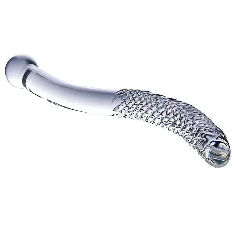 Sex Double Ended Crystal Glass Dildo Artificial Penis Granule Spiral G Spot Massager Adult Game Sex Toys for Woman Gay by Dropshipman