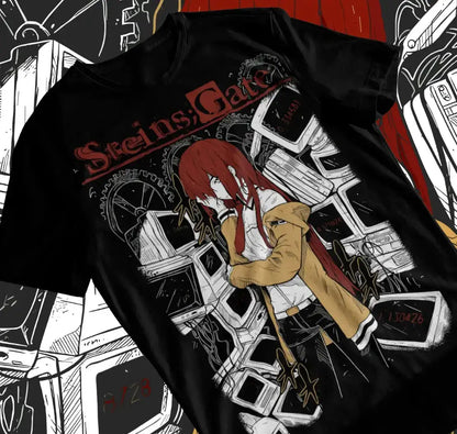 Steins Gate T-Shirt Kurisu Makise Girl Kawaii Waifu Anime Shirt Soft Tee by Dropshipman