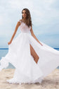 S-3XL2023 New Sebastian Chiffon Dress Prom White Evening Dress Sexy Split Bridesmaid Dress Stage Host Dress Graduation Dress SHOPEZRA L.L.C.